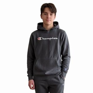 Champion Men Small Grey Pullover Activewear Athletic Hoodie Sweatshirt